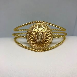 Satya Gold Hamsa Cuff Bracelet